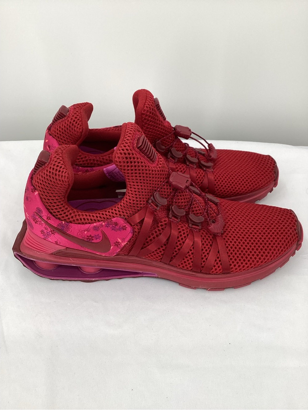 Nike Shox Gravity Wild Cherry Mesh Athletic Sneakers